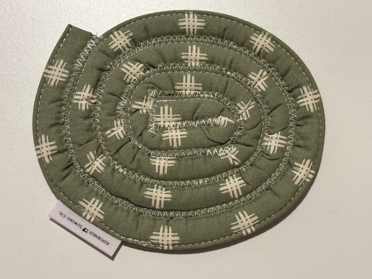 Green Geometric Coaster