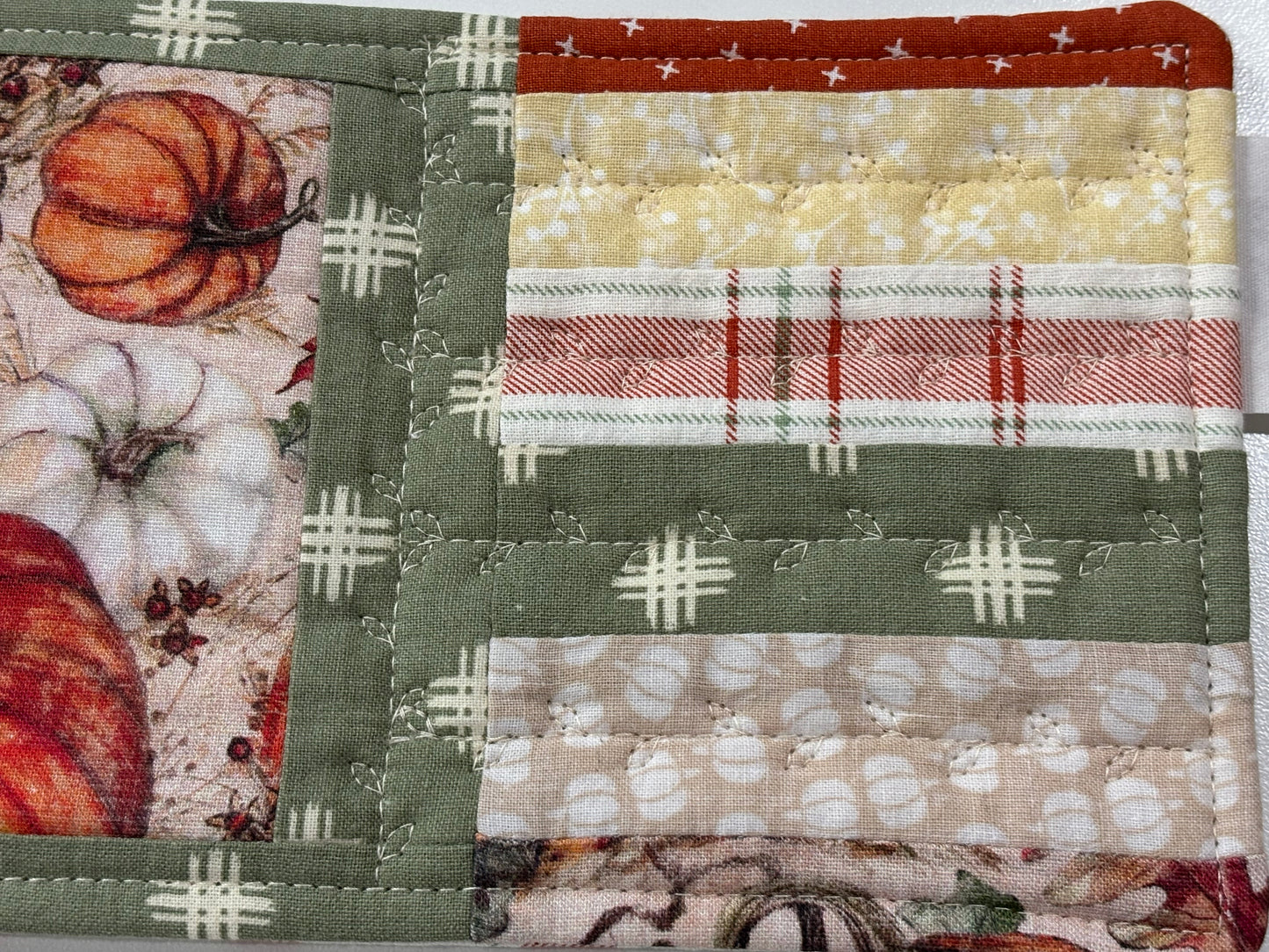 Fall Mug Rug Plaid