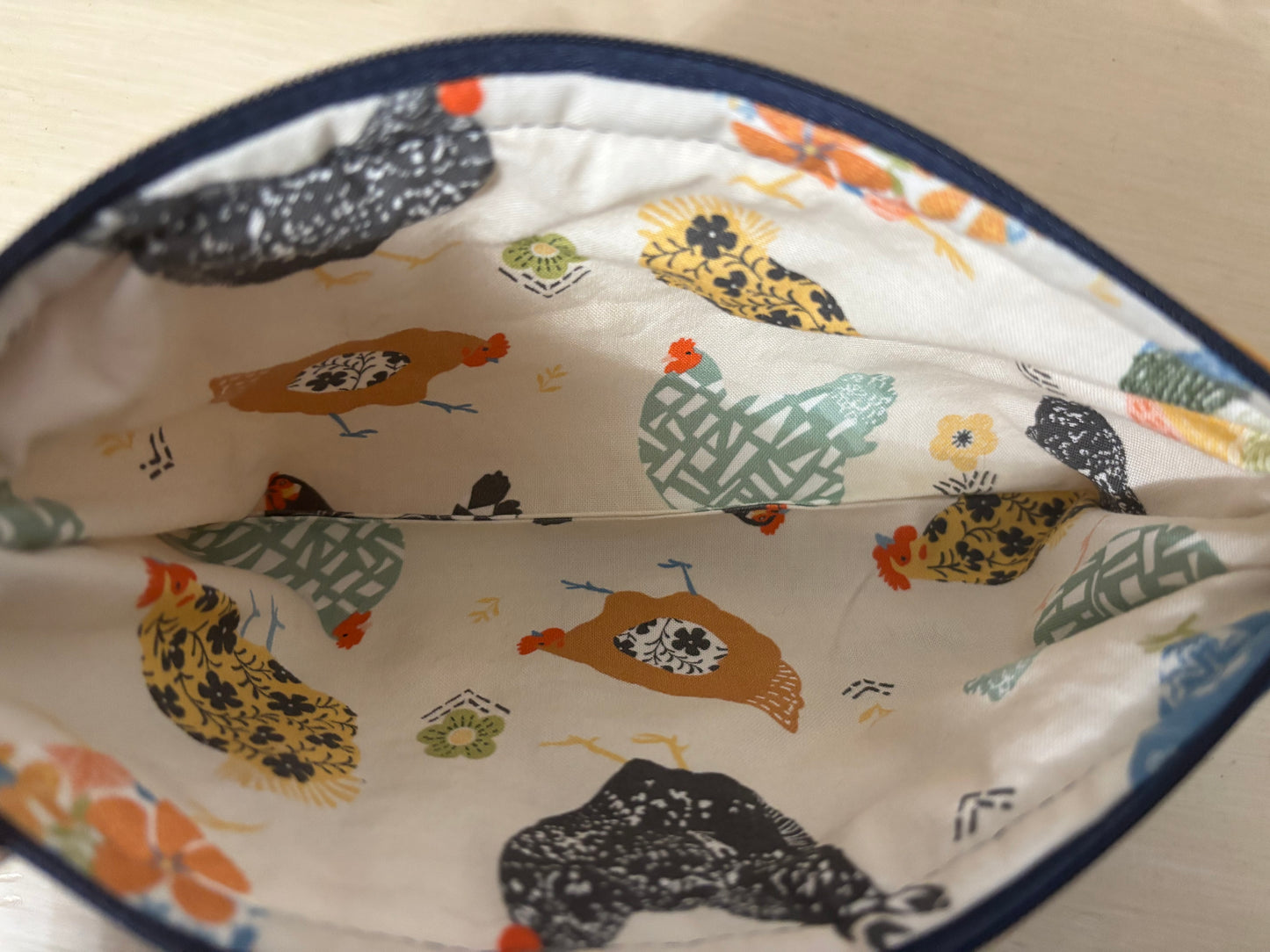 Chicken Zipper Pouch Small