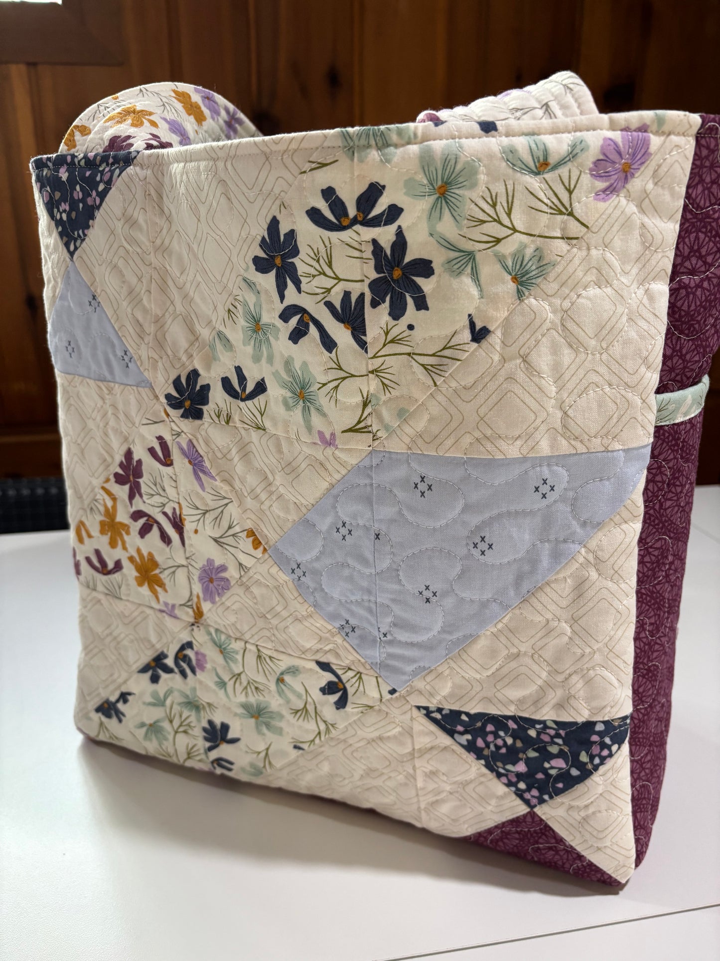 Sea Glass Quilted Tote Bag