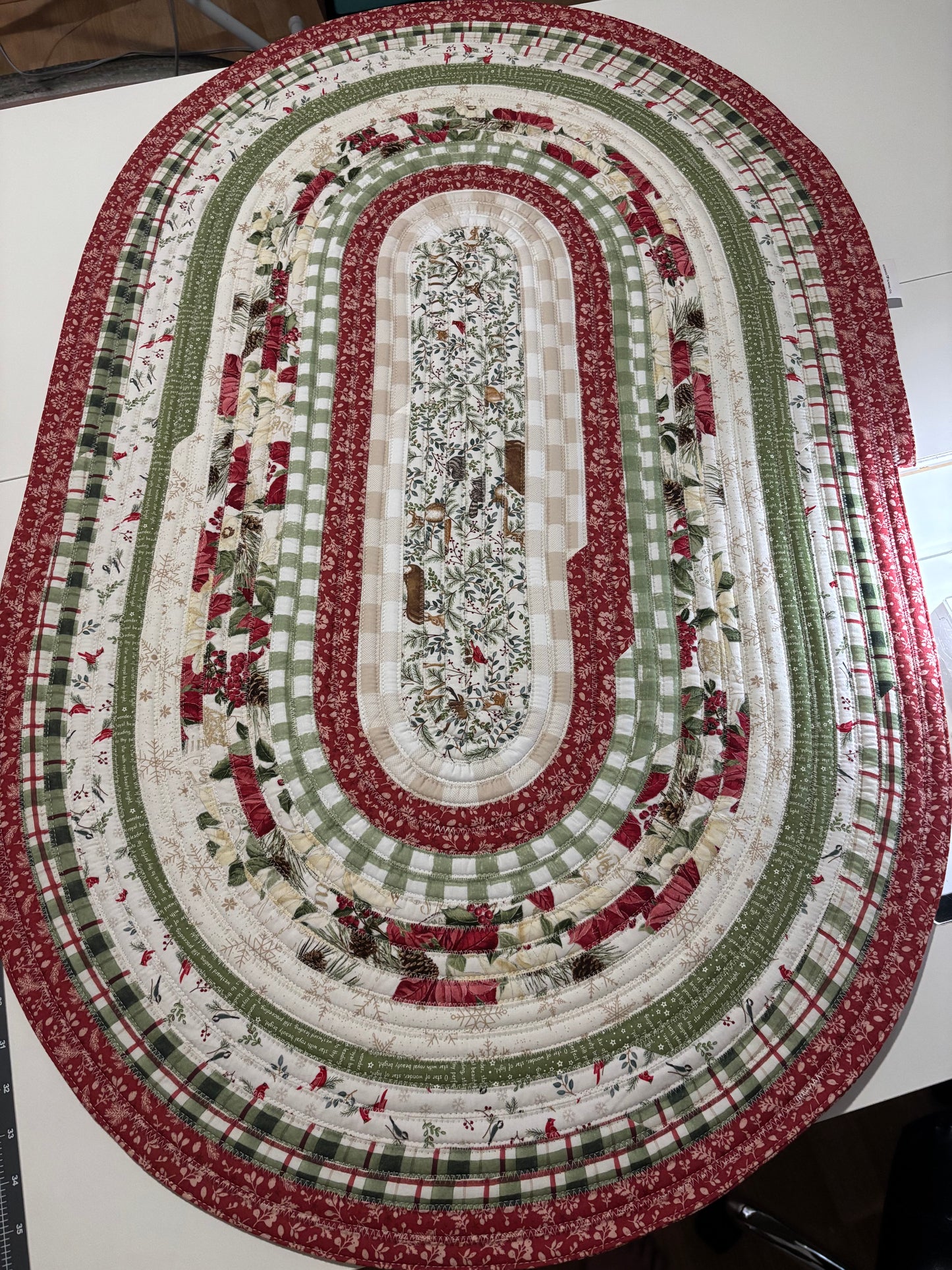 Christmas Letter Jelly Roll Rug