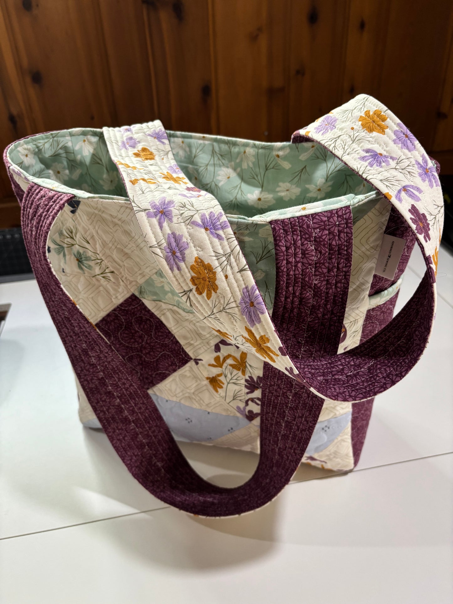 Sea Glass Quilted Tote Bag