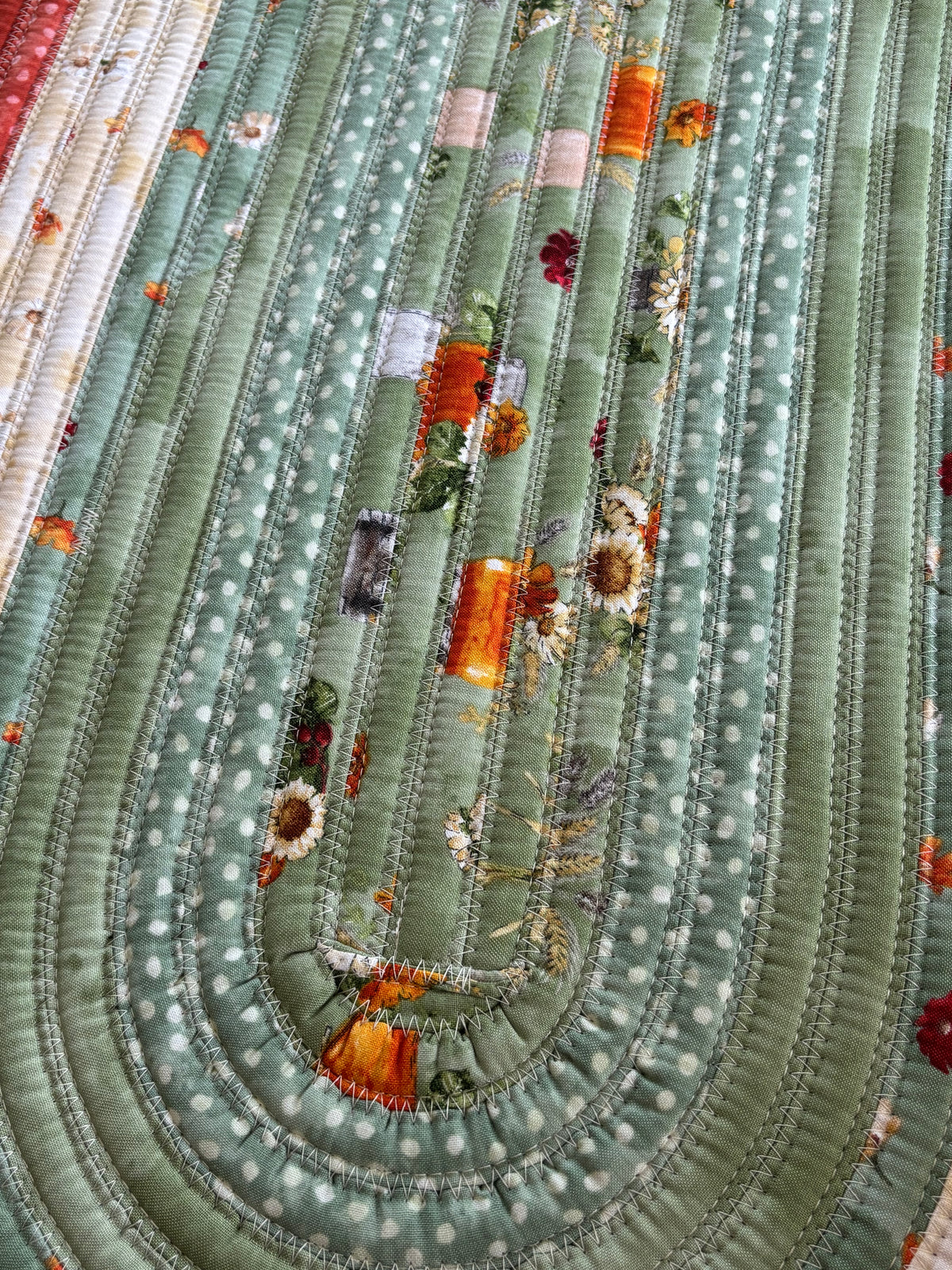 Harvest Blooms Jelly Roll Rug