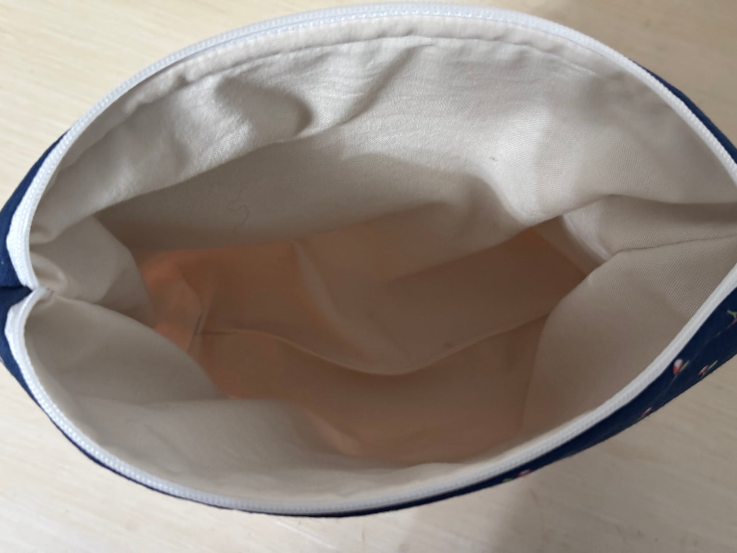 Midnight Tulip Medium Zipper Pouch