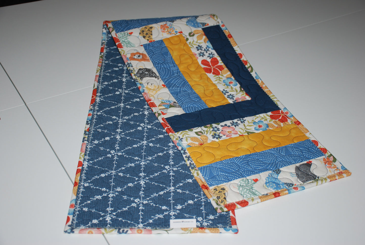 Chicken and Flower Long Table Runner