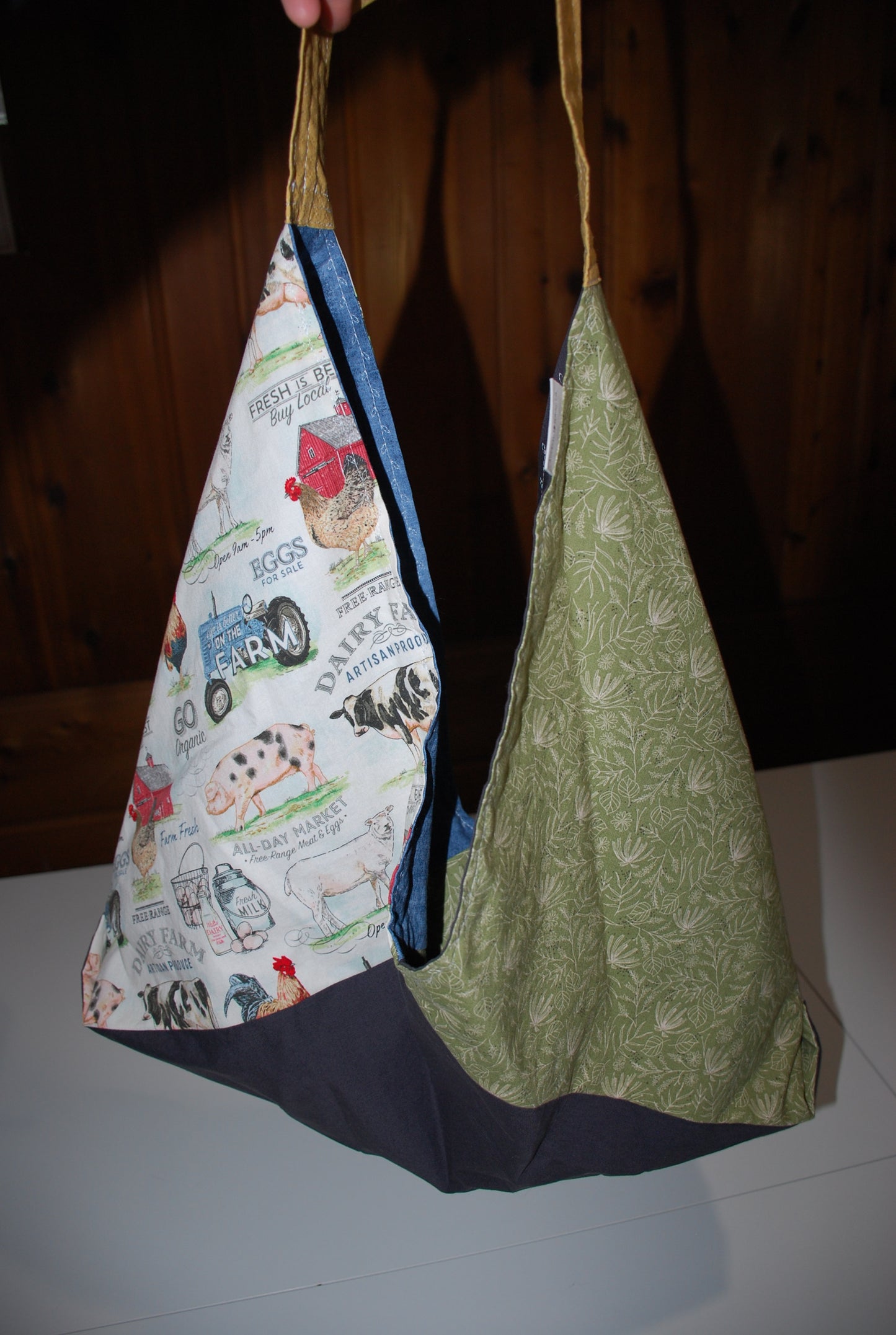 Farm Fresh Charcoal Market Bag