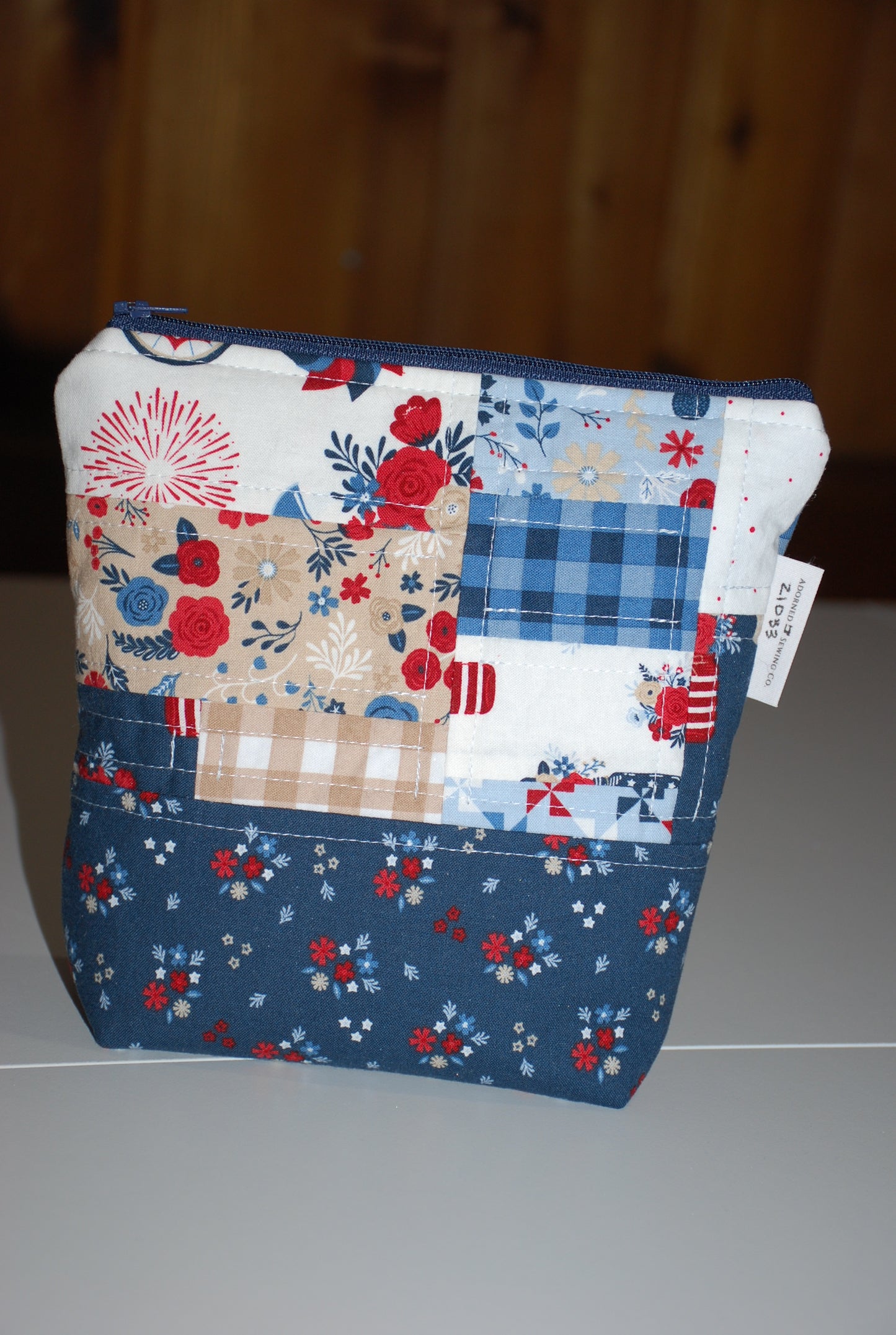Hometown Patriotic Zipper Pouch Pinwheels