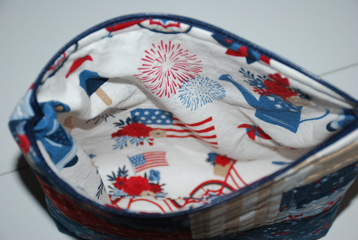 Hometown Patriotic Zipper Pouch Main Street