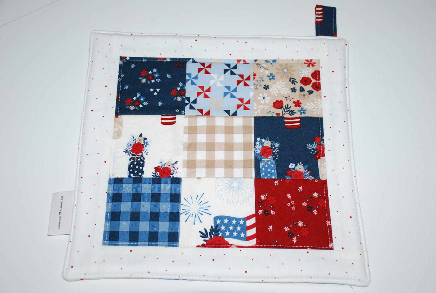 Red, White, and Blue Parade Oversized Hot Pad