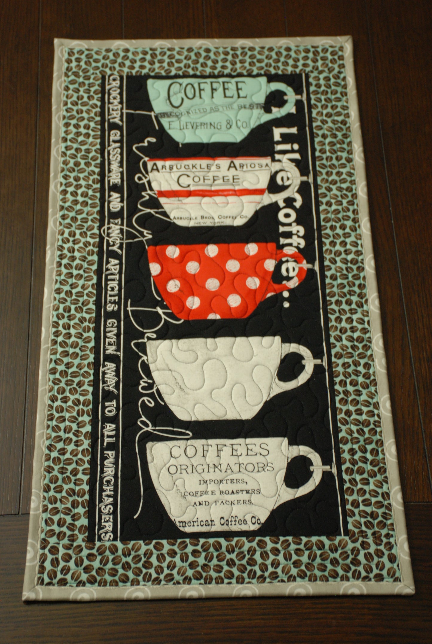 Quilted Thermal Coffee Bar Runner