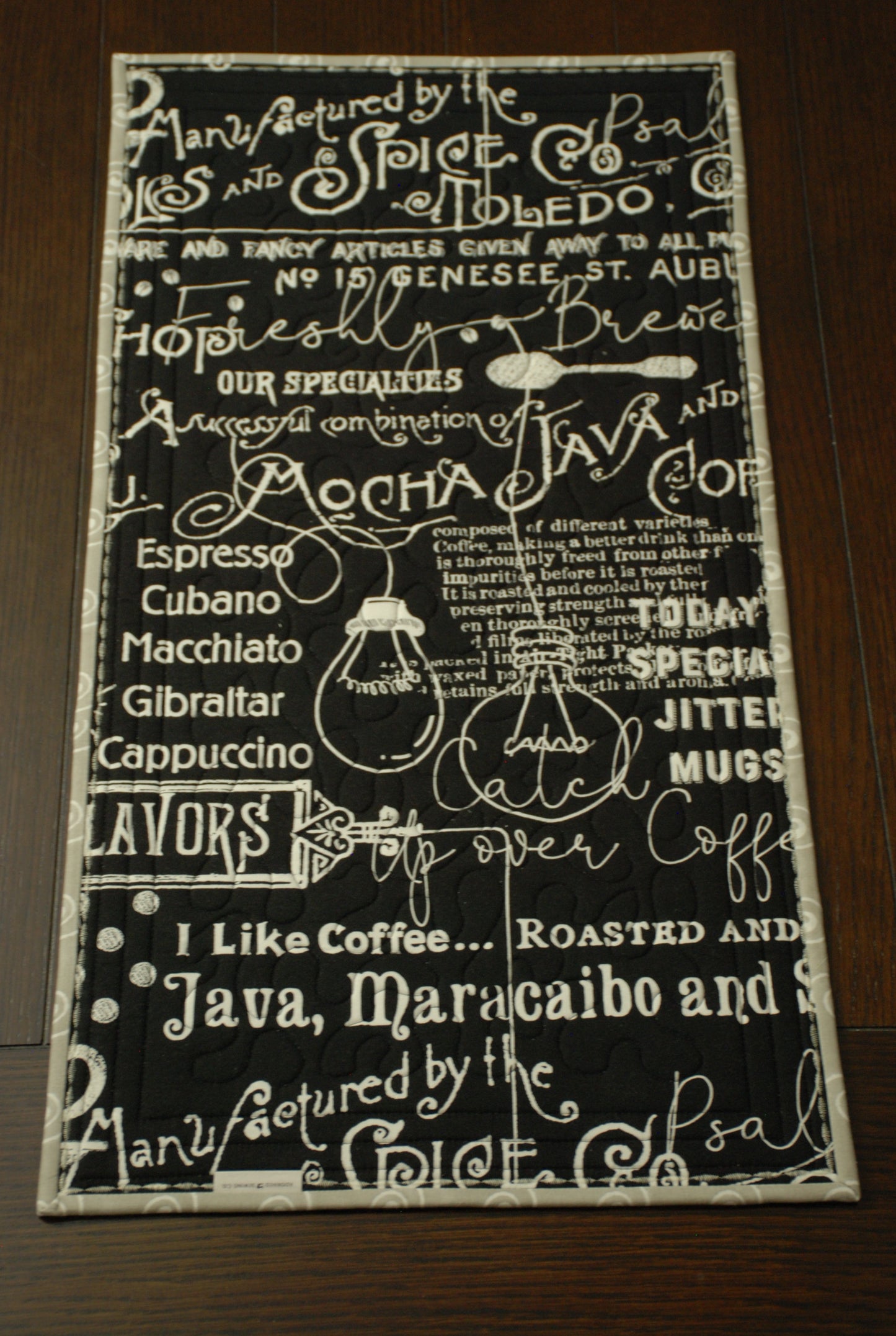 Quilted Thermal Coffee Bar Runner