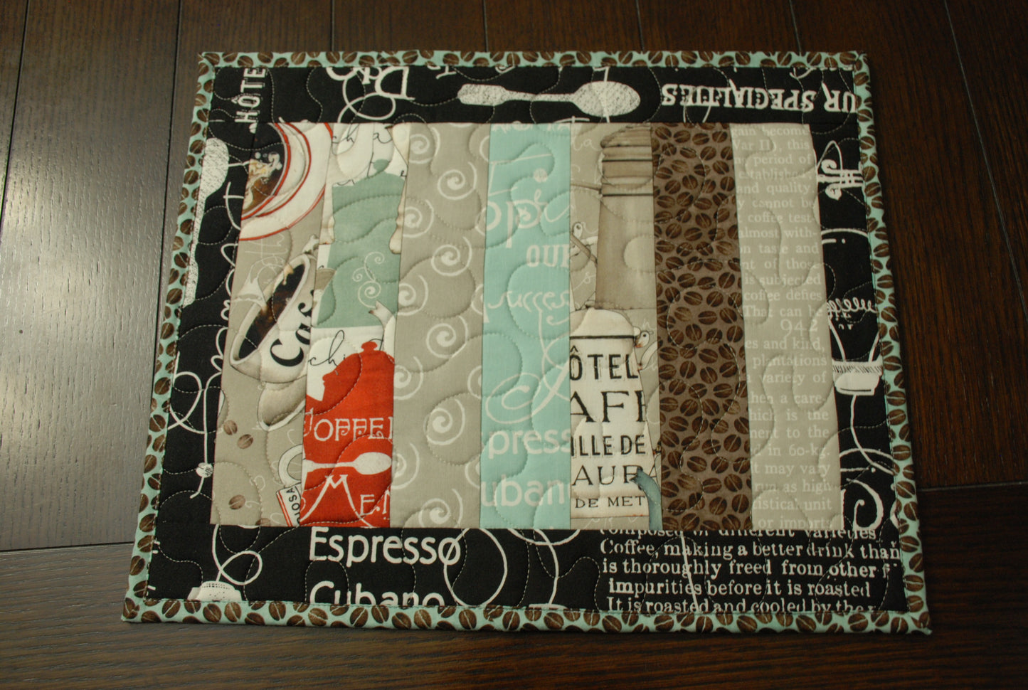 Quilted Oversized Hot Pad Coffee Fabric