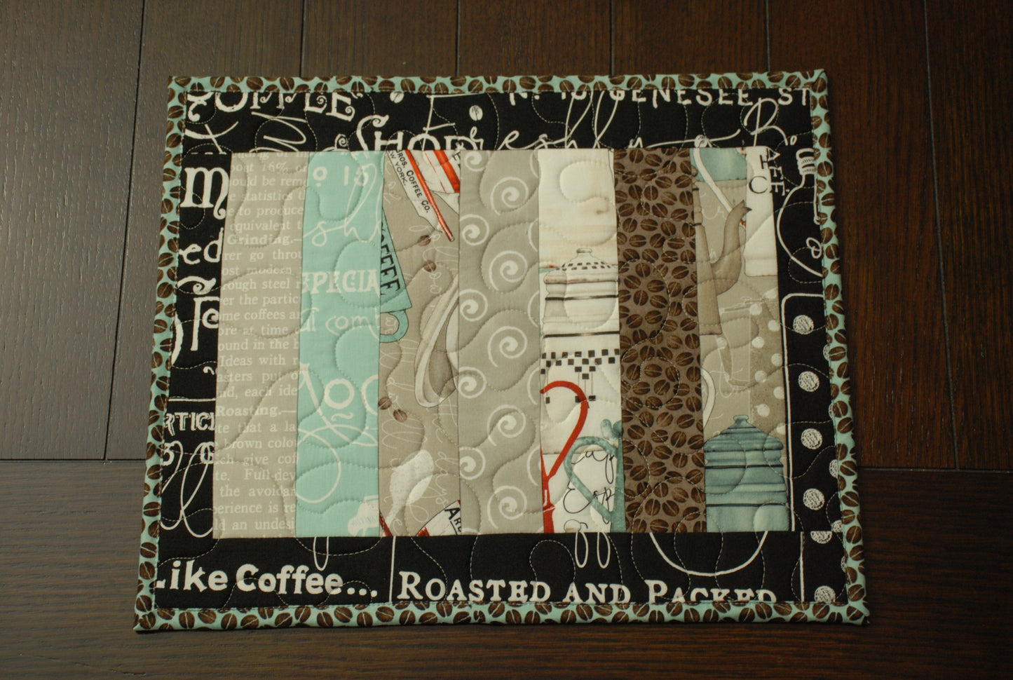 Quilted Oversized Hot Pad Coffee Fabric