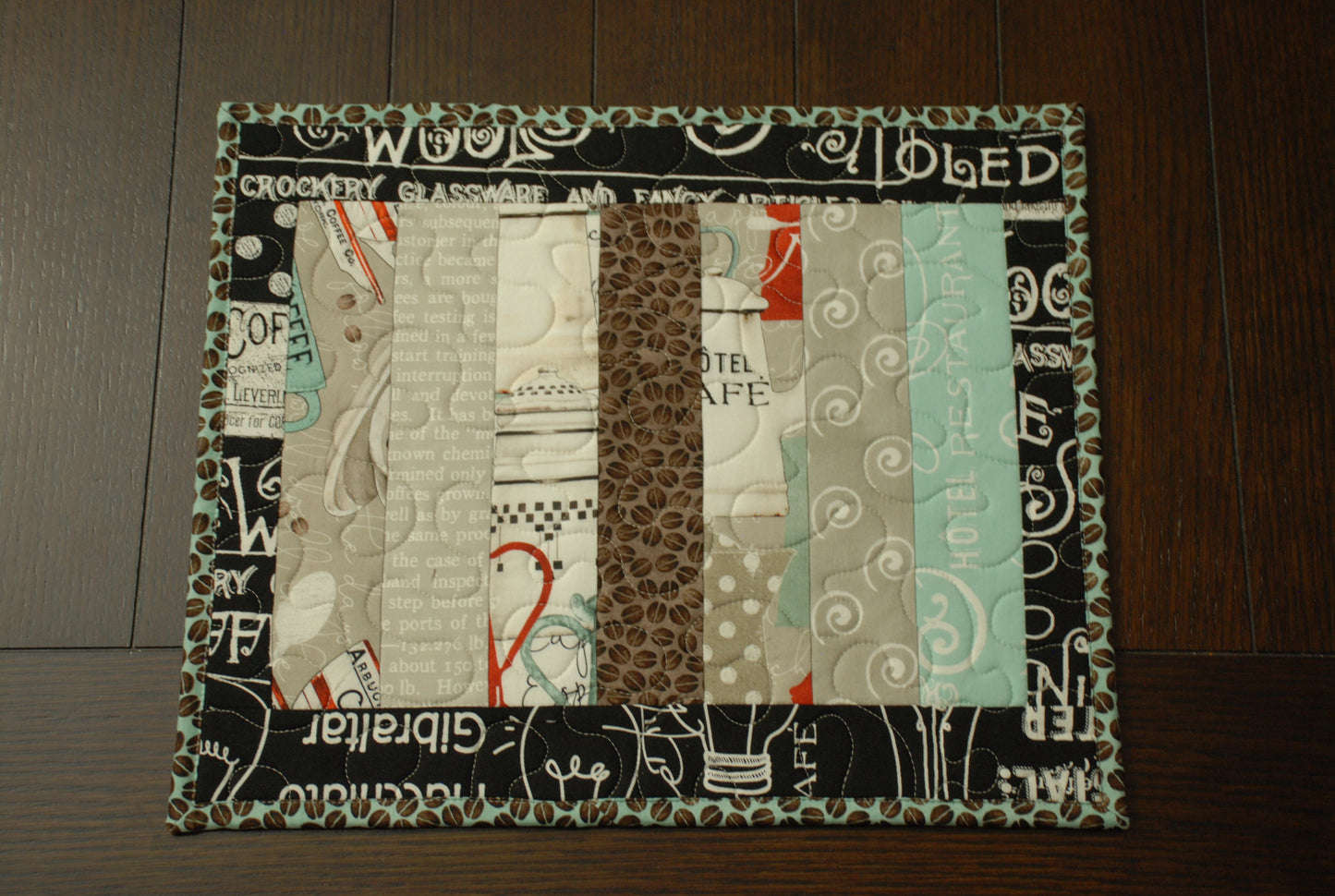 Quilted Oversized Hot Pad Coffee Fabric
