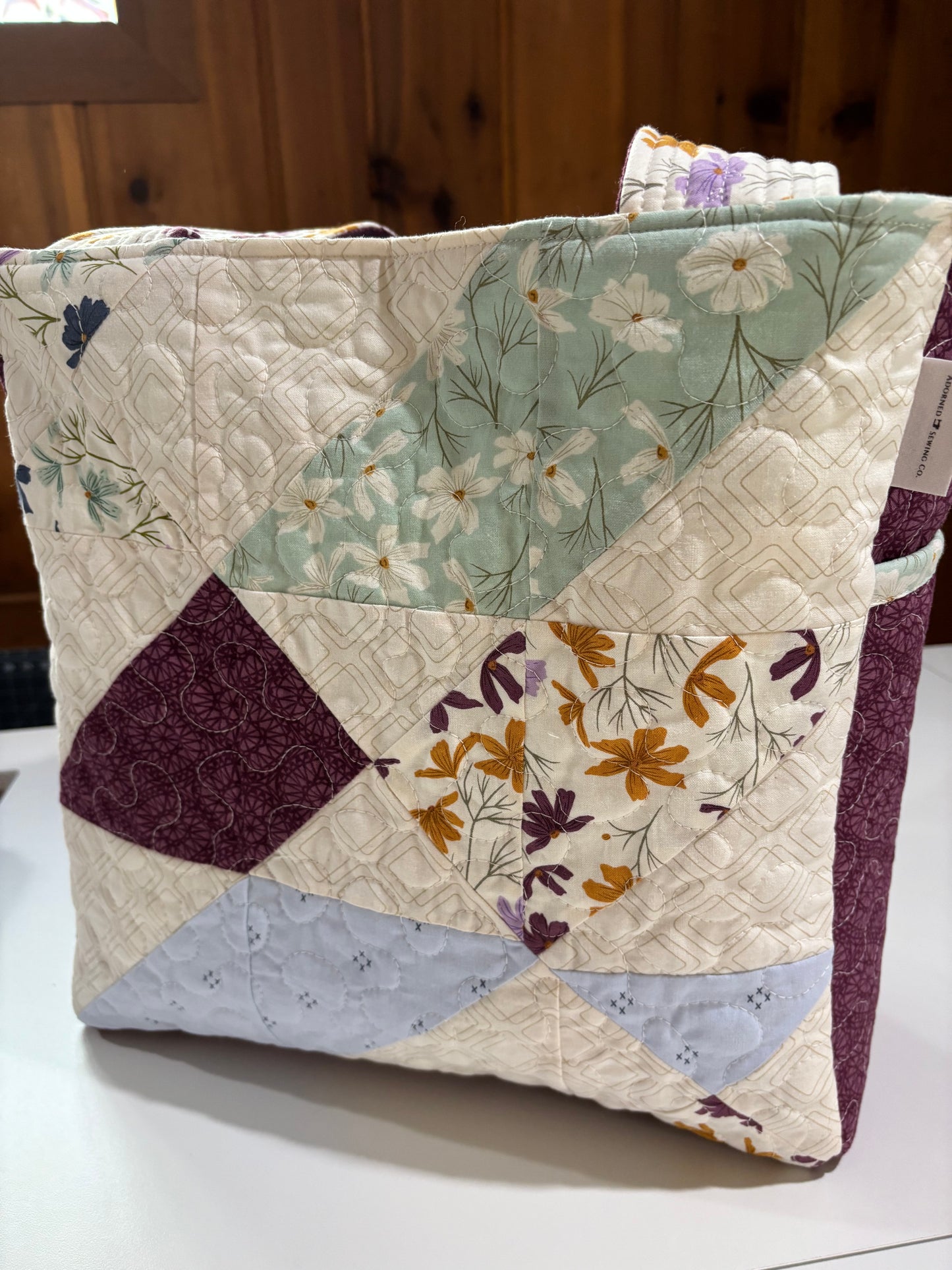 Sea Glass Quilted Tote Bag