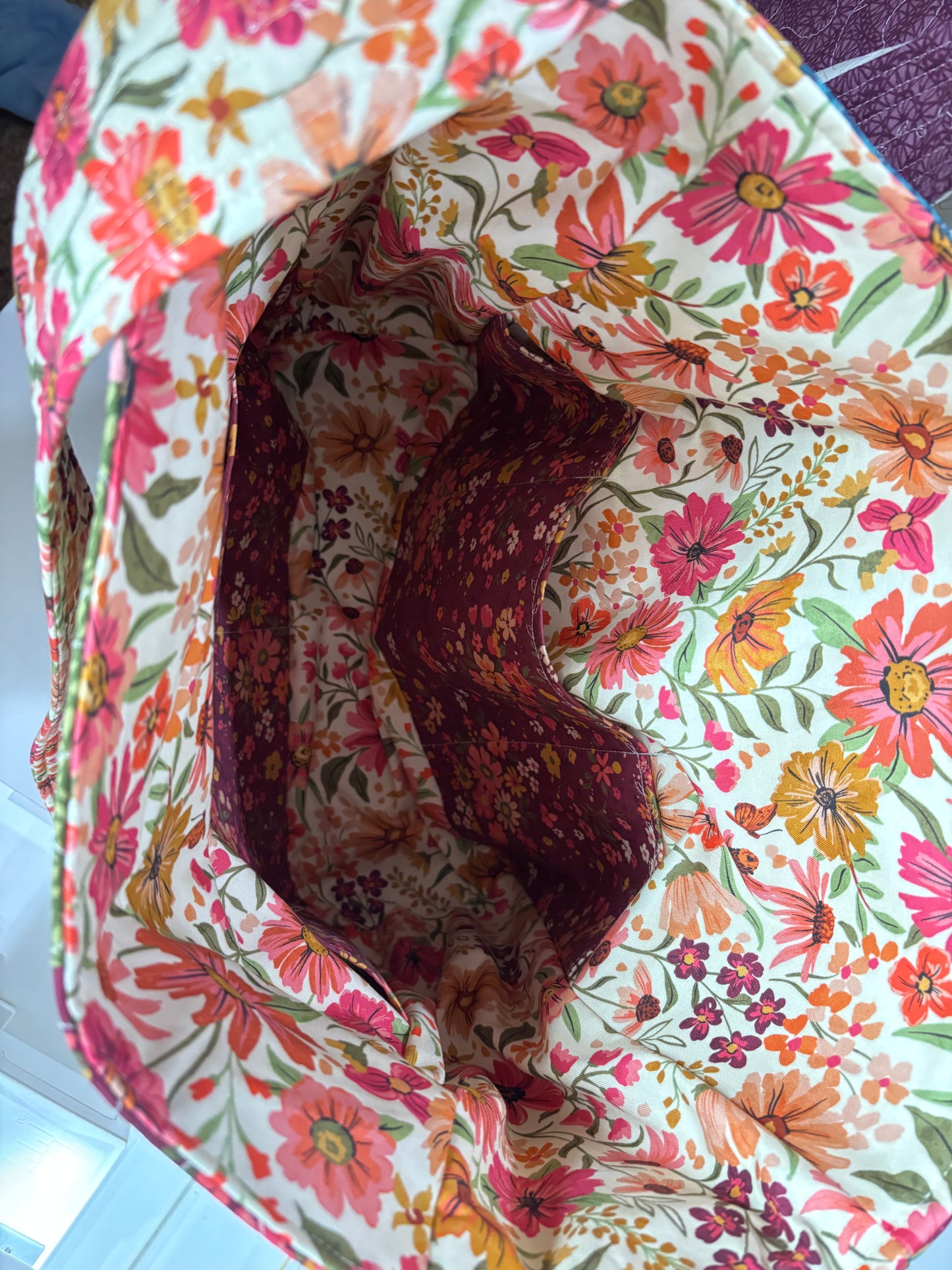 Sage Wood Quilted Tote Bag