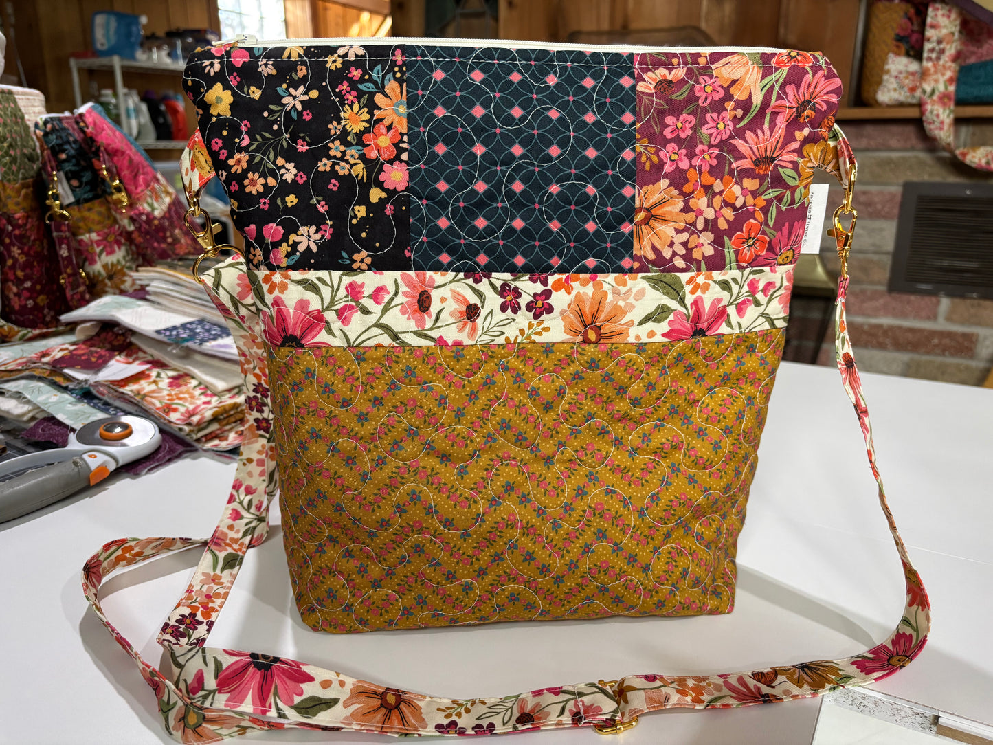 Sage Wood Quilted Purse