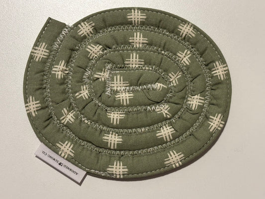 Green Geometric Coaster