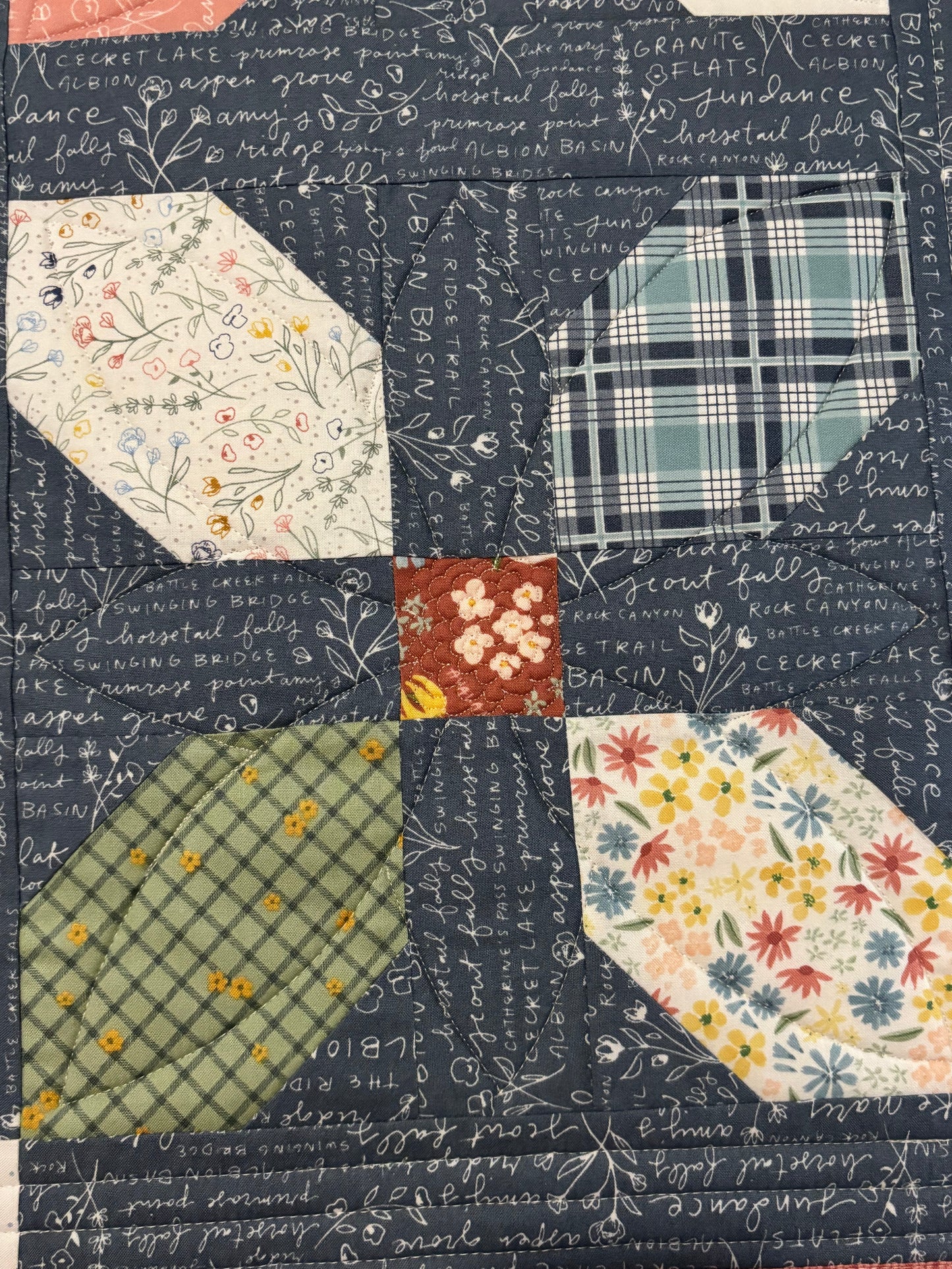 Cotton Candy Blue Spring Thermal Table Runner
