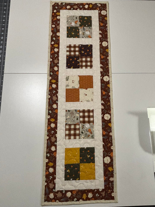 Pumpkin Spice Quilted Table Runner