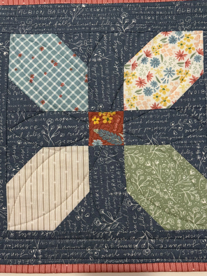 Cotton Candy Blue Spring Thermal Table Runner
