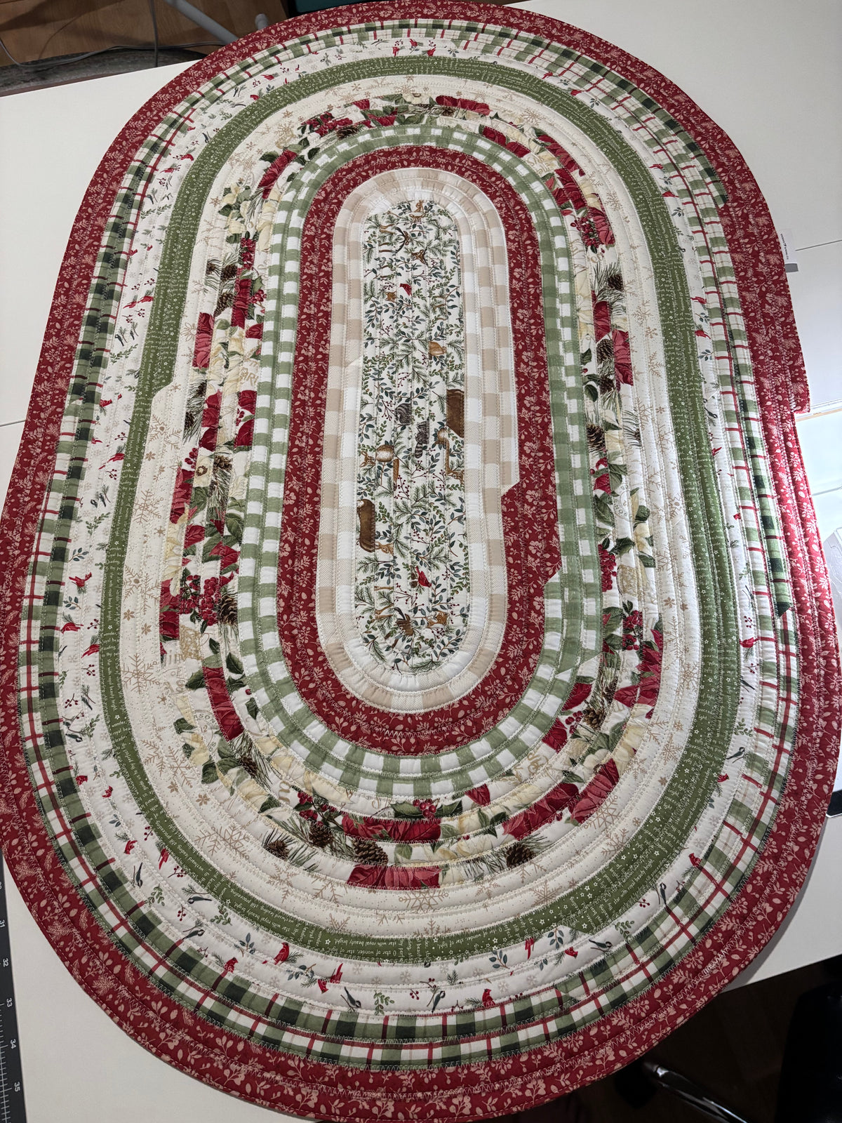 Christmas Letter Jelly Roll Rug
