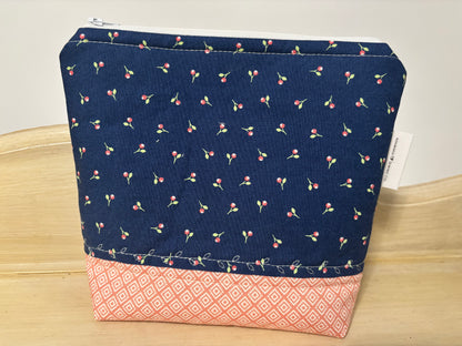 Midnight Tulip Medium Zipper Pouch