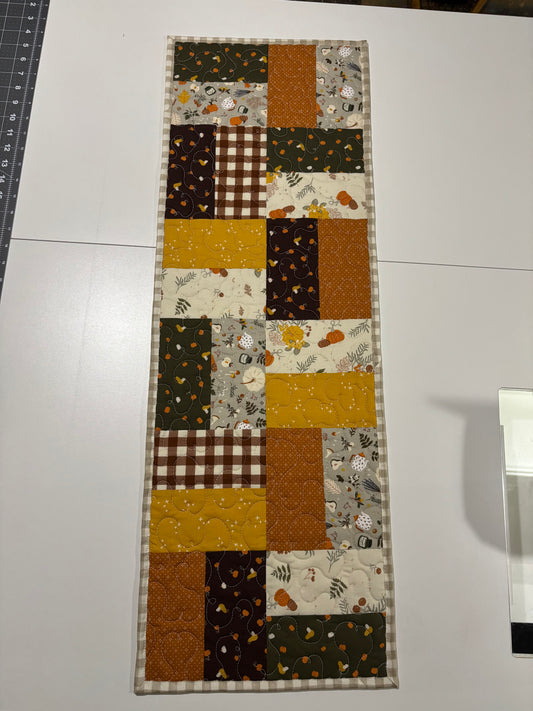 Pumpkin Spice Quilted Table Runner