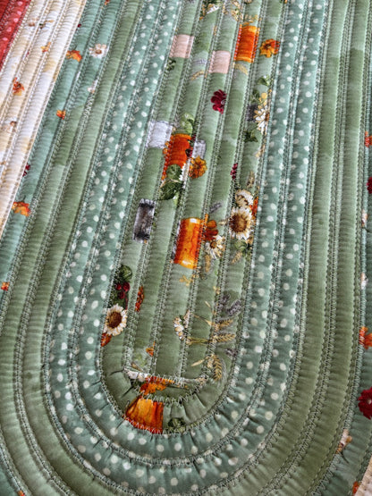 Harvest Blooms Jelly Roll Rug