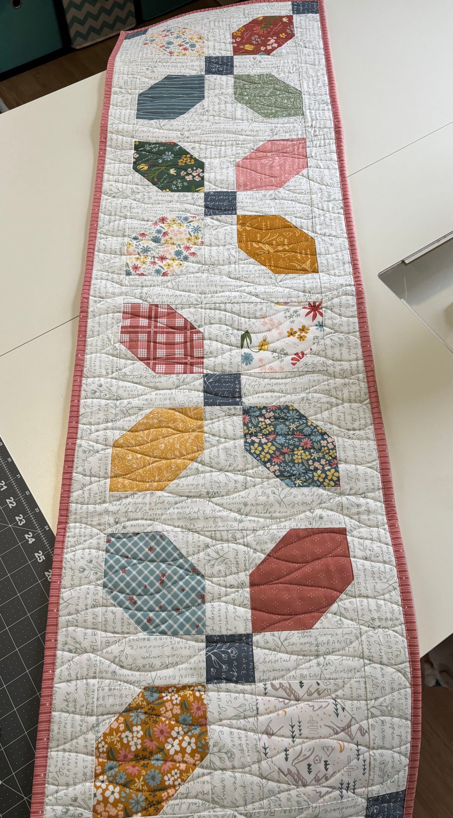 Cotton Candy Spring Thermal Table Runner