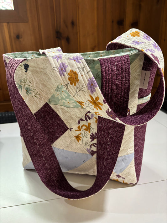 Sea Glass Quilted Tote Bag