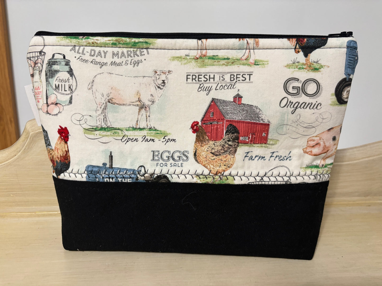 Farm Fresh Zipper Pouch Large