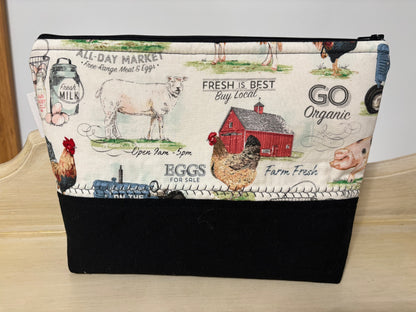 Farm Fresh Zipper Pouch Large