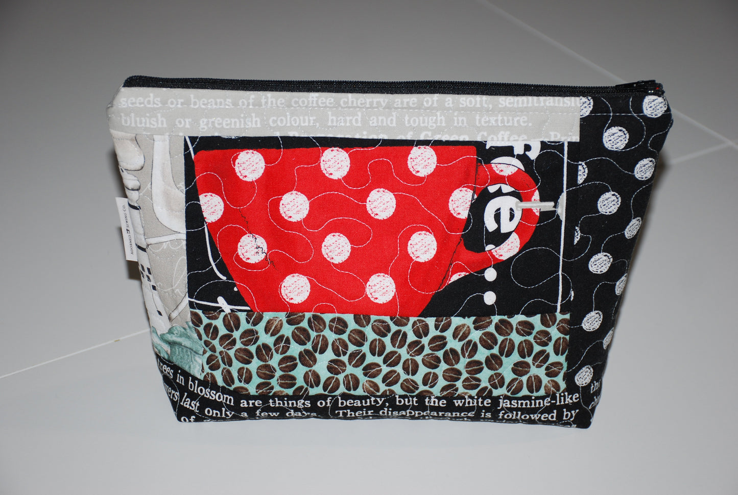 Red Coffee Cup Zipper Pouch