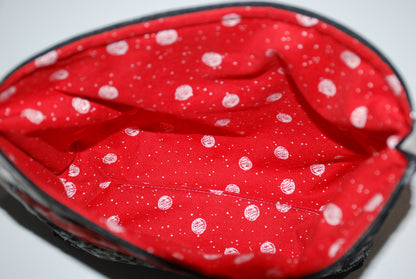 Red Coffee Cup Zipper Pouch