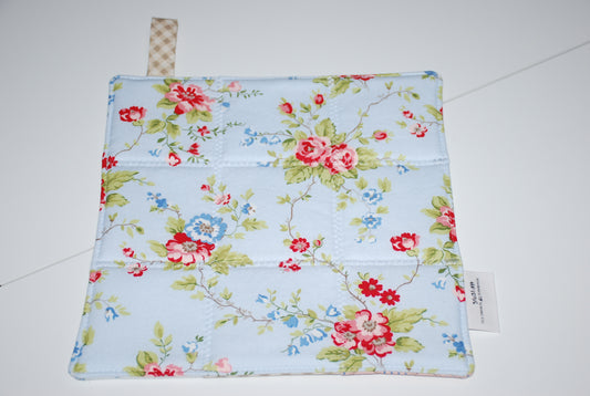 Sweet Liberty Hot Pad Blue Floral