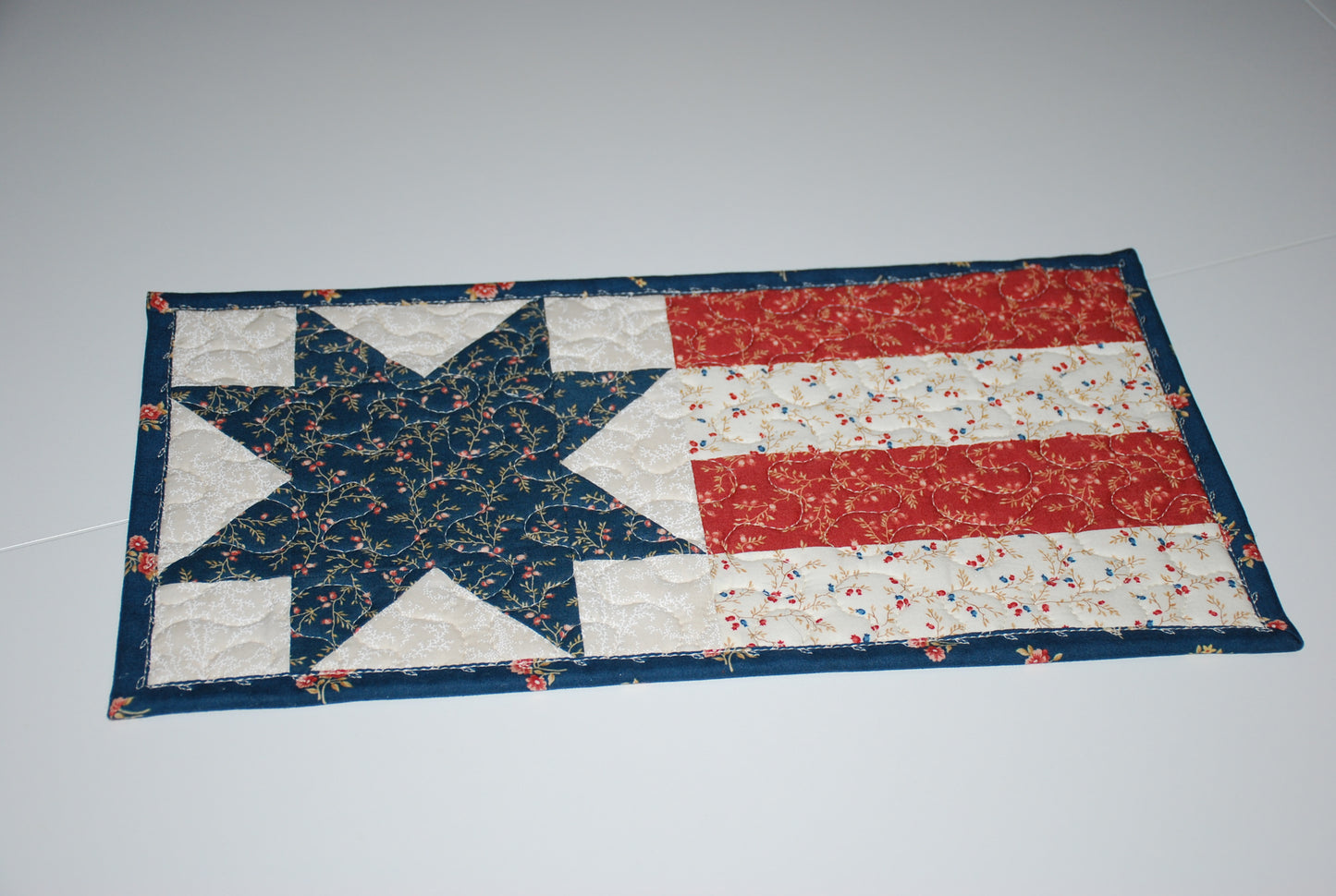 Country Stars and Stripes Oversized Hot Pad Coral