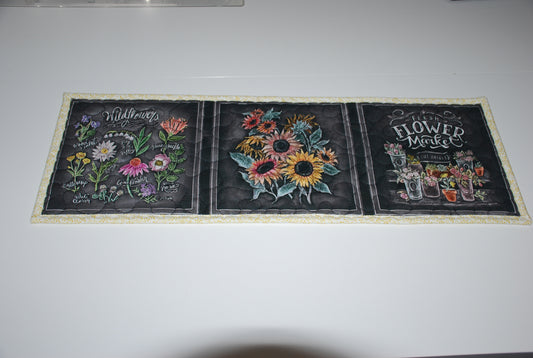 Wild Flower Short Table Runner