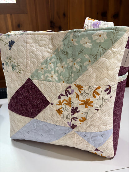 Sea Glass Quilted Tote Bag