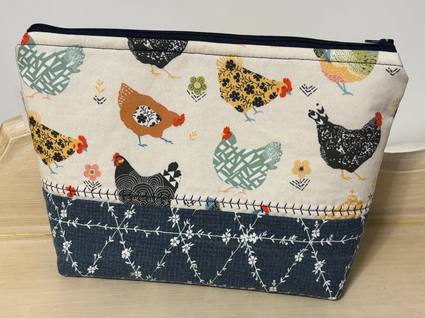 Chicken Zipper Pouch Large