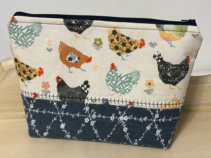 Chicken Zipper Pouch Large