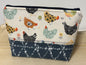 Chicken Zipper Pouch Large