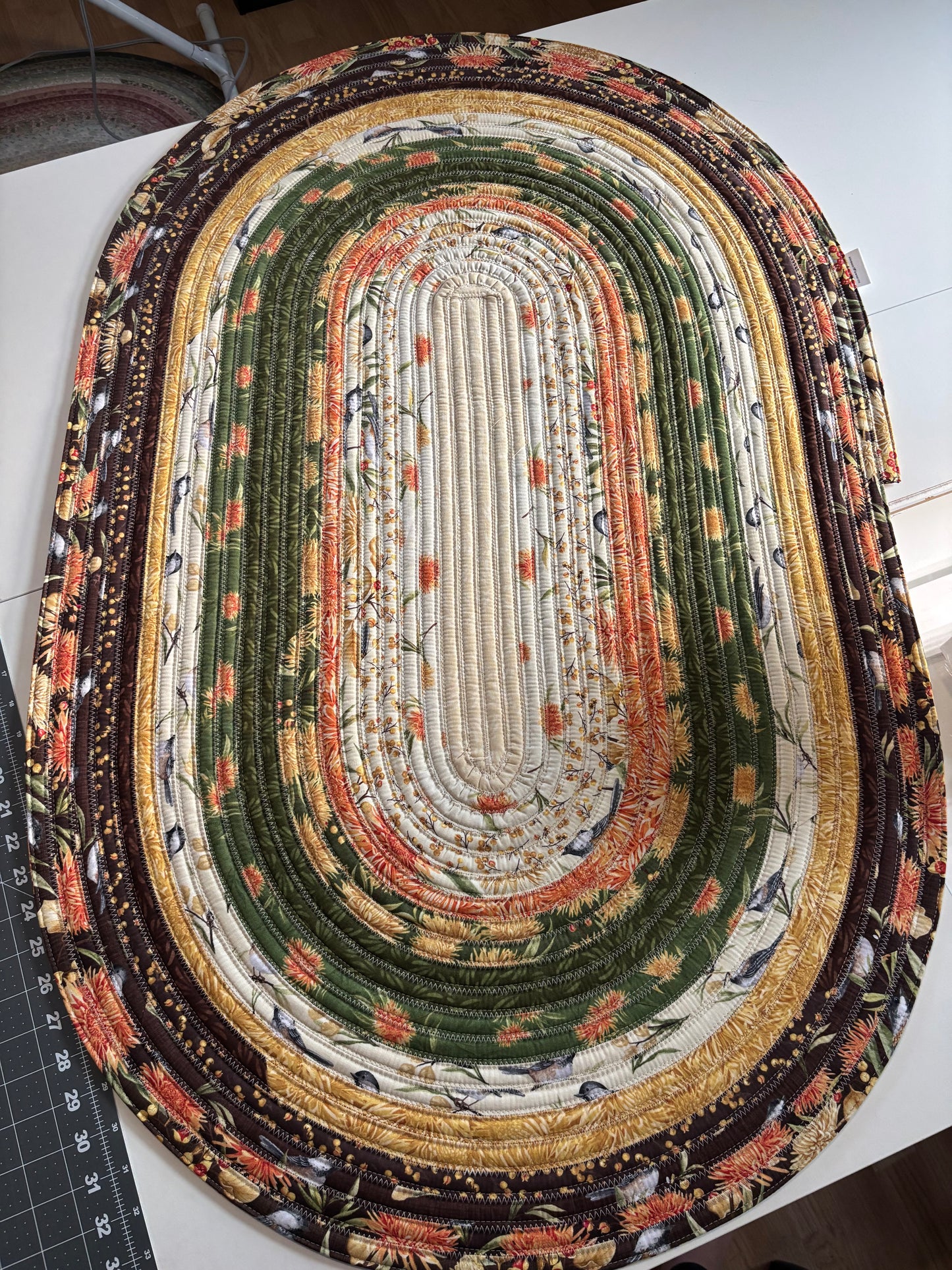 Chickadee Charm Jelly Roll Rug