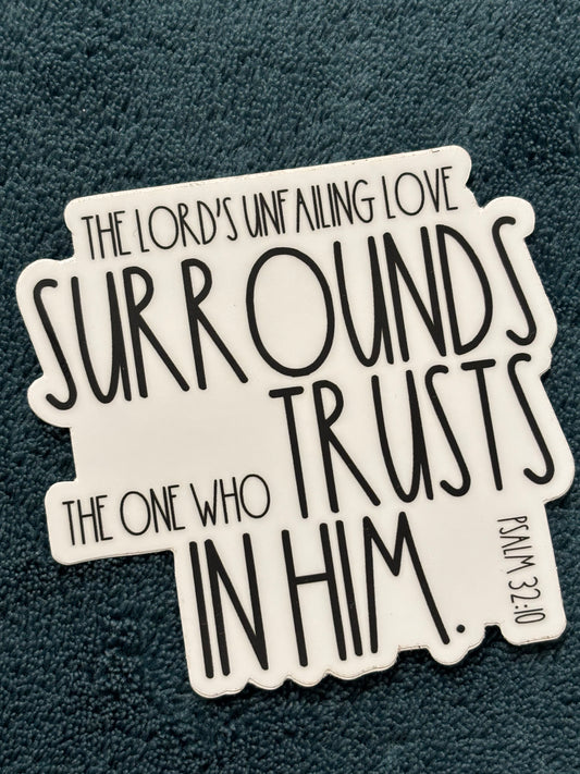 Psalm 32:10 Sticker