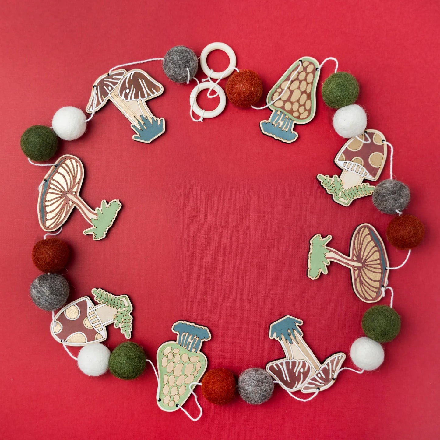 Woodsy Craft Co. Mushroom DIY Garland Kit